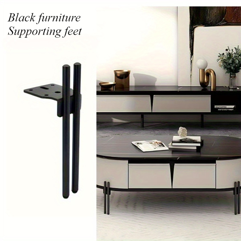 Home Hardware Bathroom Cabinets - 4pcs 15cm Metal Adjustable Furniture Legs