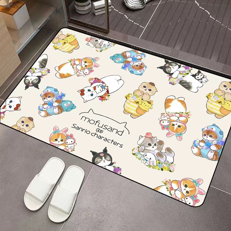 Home Bathroom Toilet - Mofusand Cartoon Diatom Mud Absorbent Floor