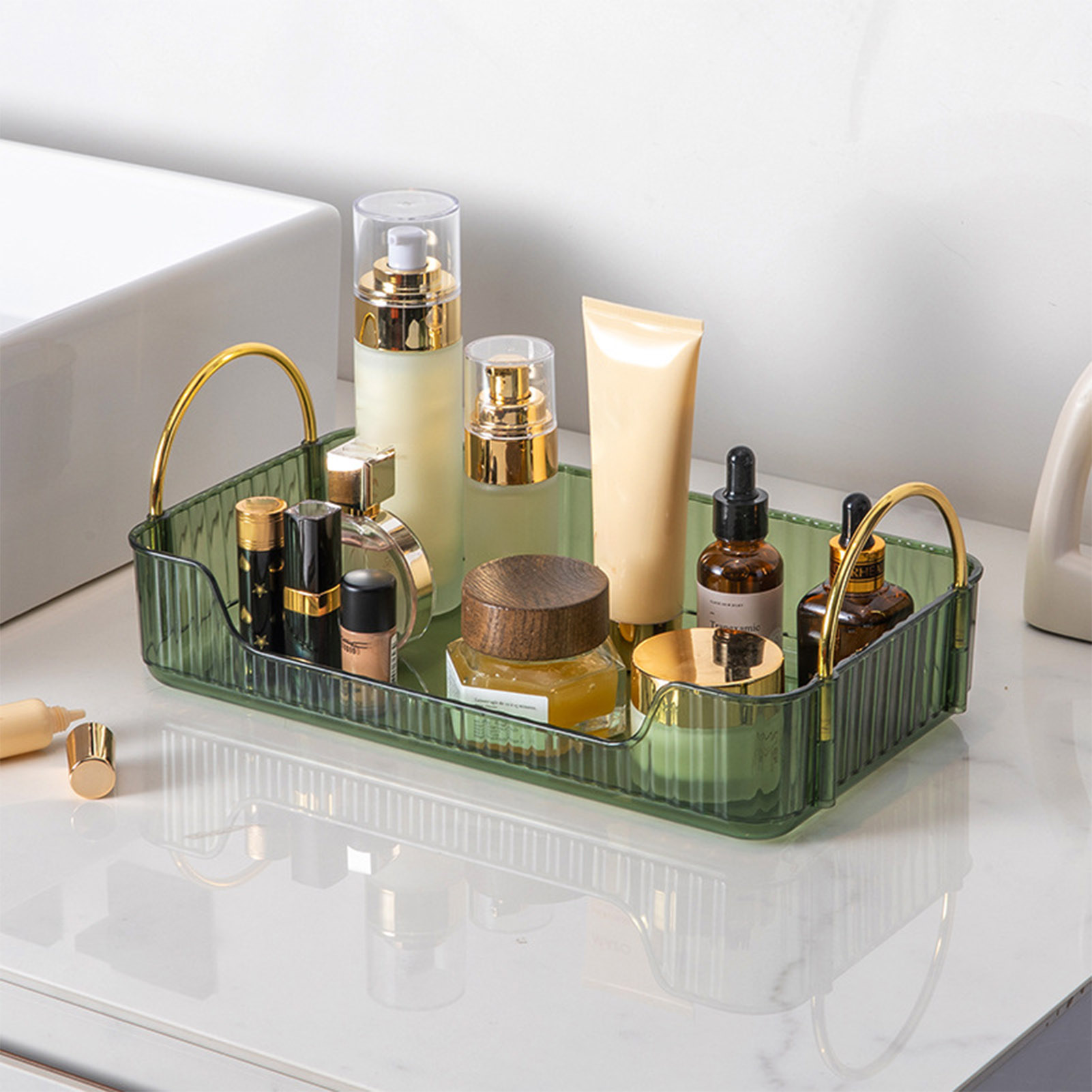 Bathroom Organizer Rack Light  - Home Bathroom Essentials ulasan dan harga