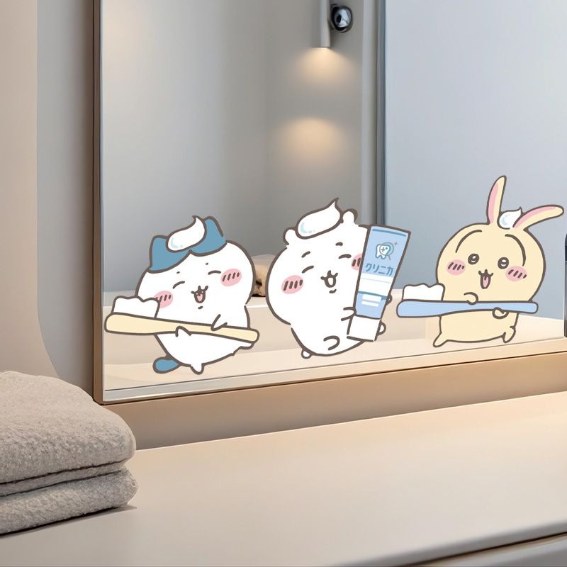 Hot Chiikawa Mirror Stickers S - Home Bathroom Essentials ulasan dan harga