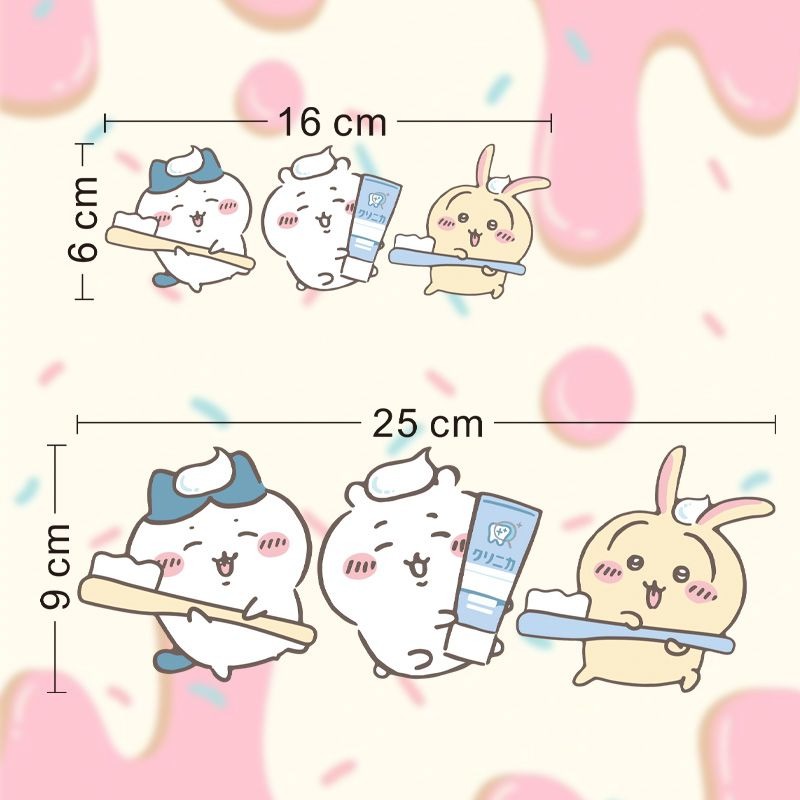 Hot Chiikawa Mirror Stickers S - Home Bathroom Essentials ulasan dan harga