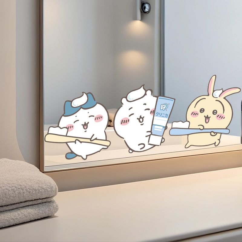 Hot Chiikawa Mirror Stickers S - Home Bathroom Essentials ulasan dan harga