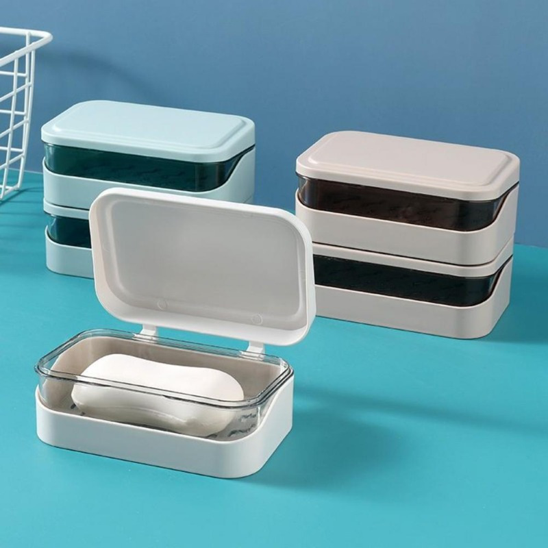 Bathroom Soap Dish With Lid Ho - Home Bathroom Essentials ulasan dan harga