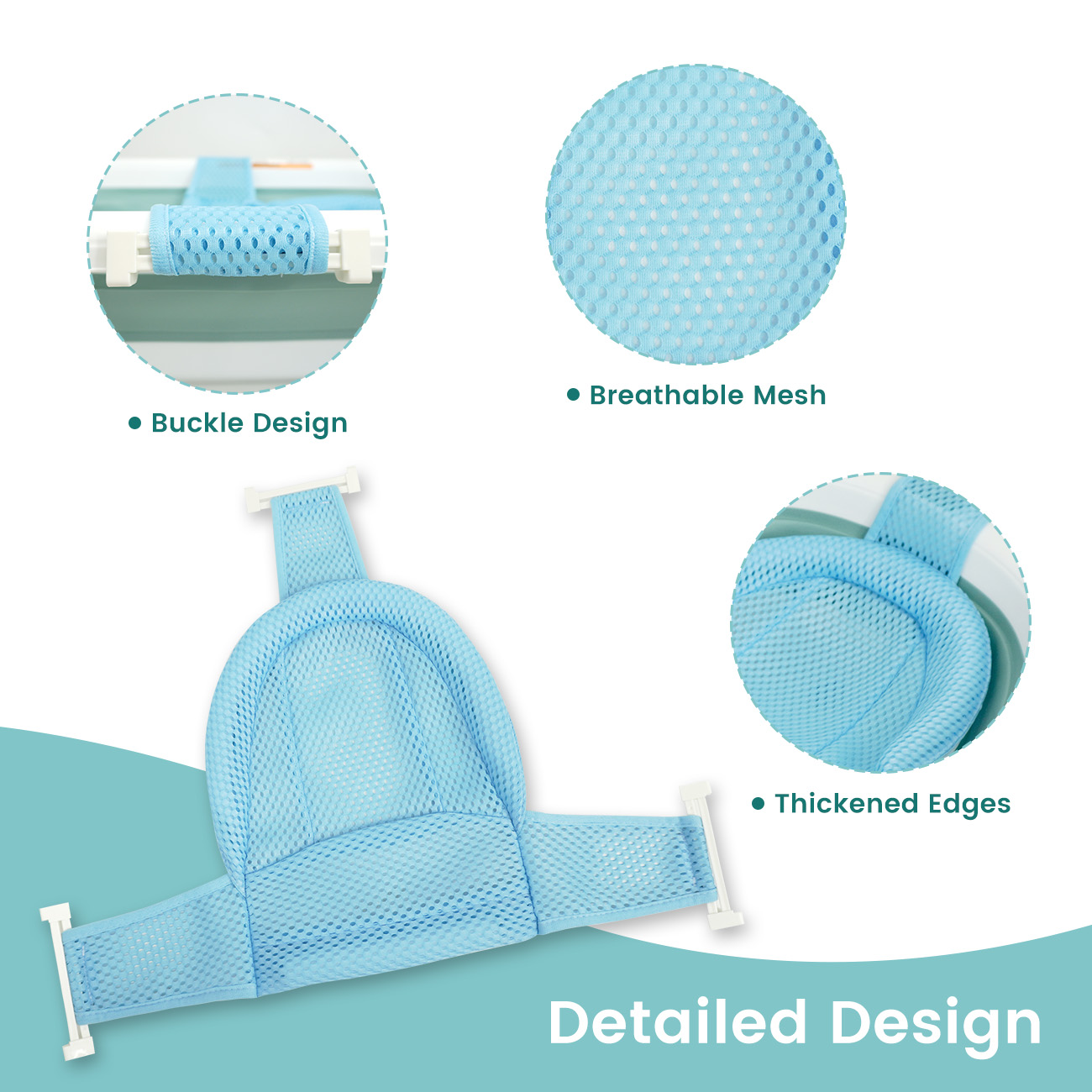 Baby Bath Support Mesh Pad New - Non Slip Bath Mat ulasan dan harga