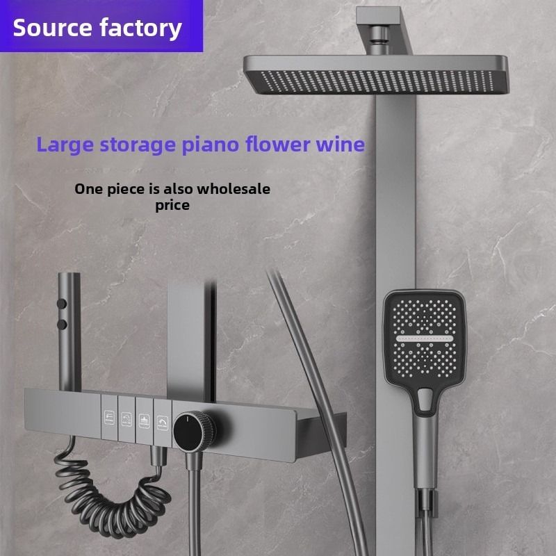 Digital Shower Head Set Pressu - Home In Bathroom ulasan dan harga