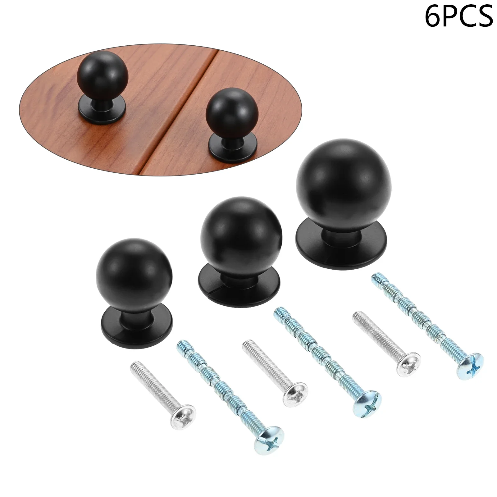6pcs Black Modern Cabinet Door - Home Hardware Bathroom Cabinets ulasan dan harga