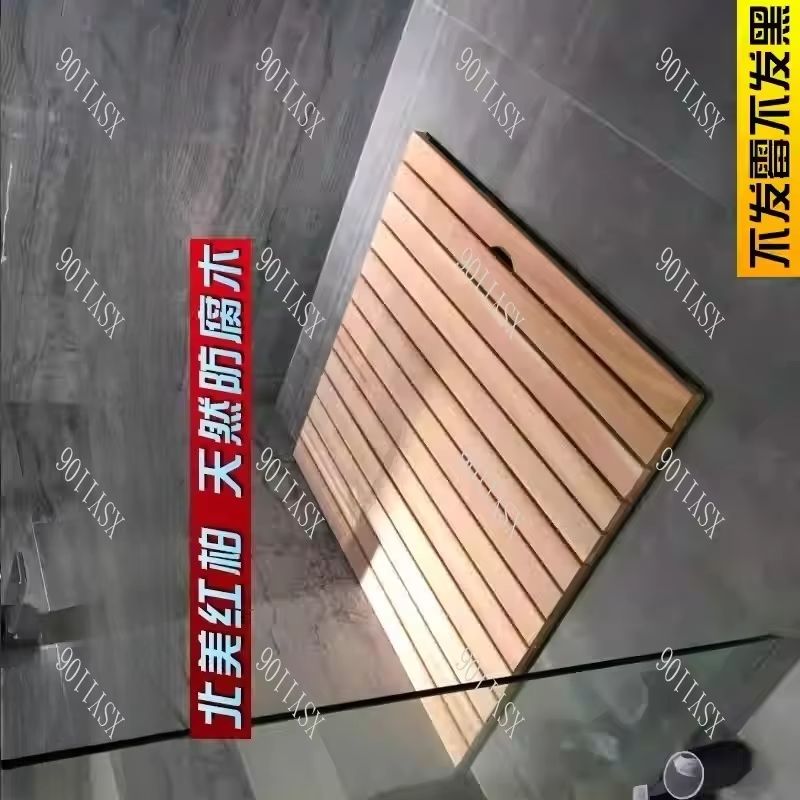Non-Slip Wooden Bath Mat Anti- - Non Slip Bath Mat ulasan dan harga