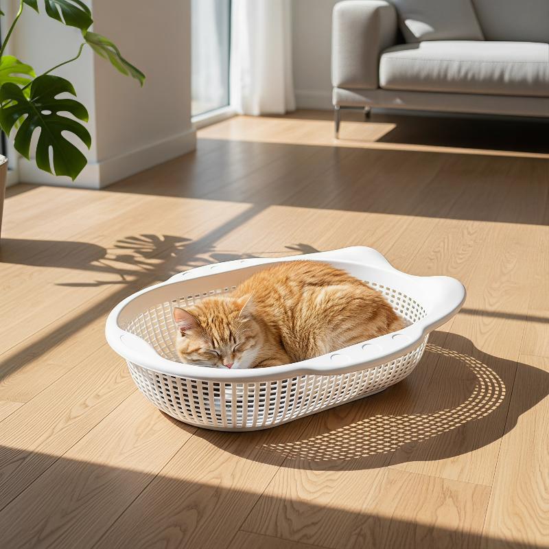 Plastic Cat Bed with Breathabl - Non Slip Bath Mat ulasan dan harga