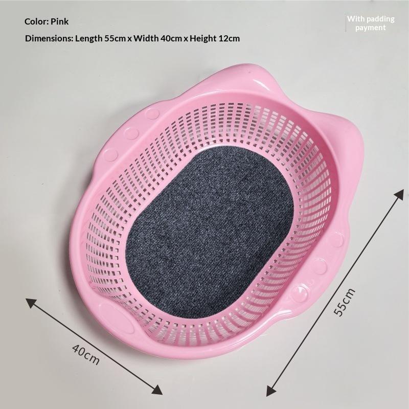 Plastic Cat Bed with Breathabl - Non Slip Bath Mat ulasan dan harga