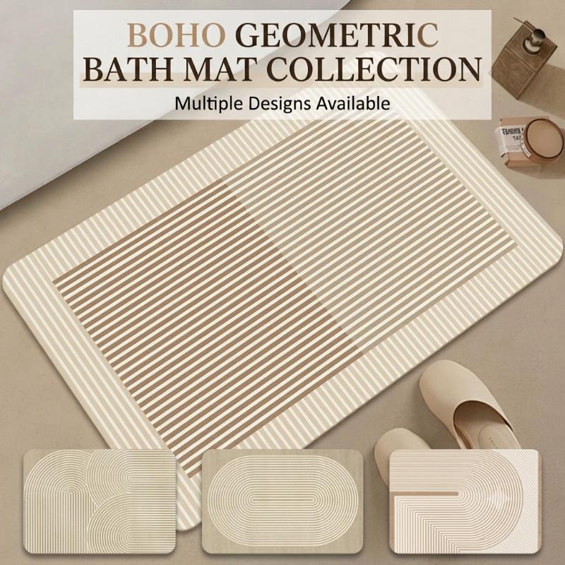 Diatomite Bath Mat Quick Dry A - Non Slip Bath Mat ulasan dan harga